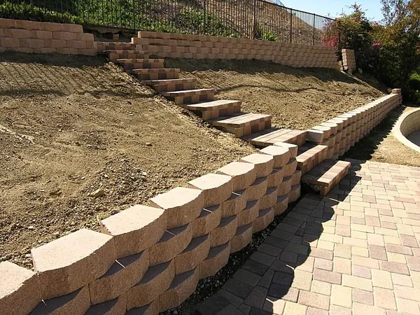 Retaining Walls and Hillside Landscaping, San Bernardino, CA